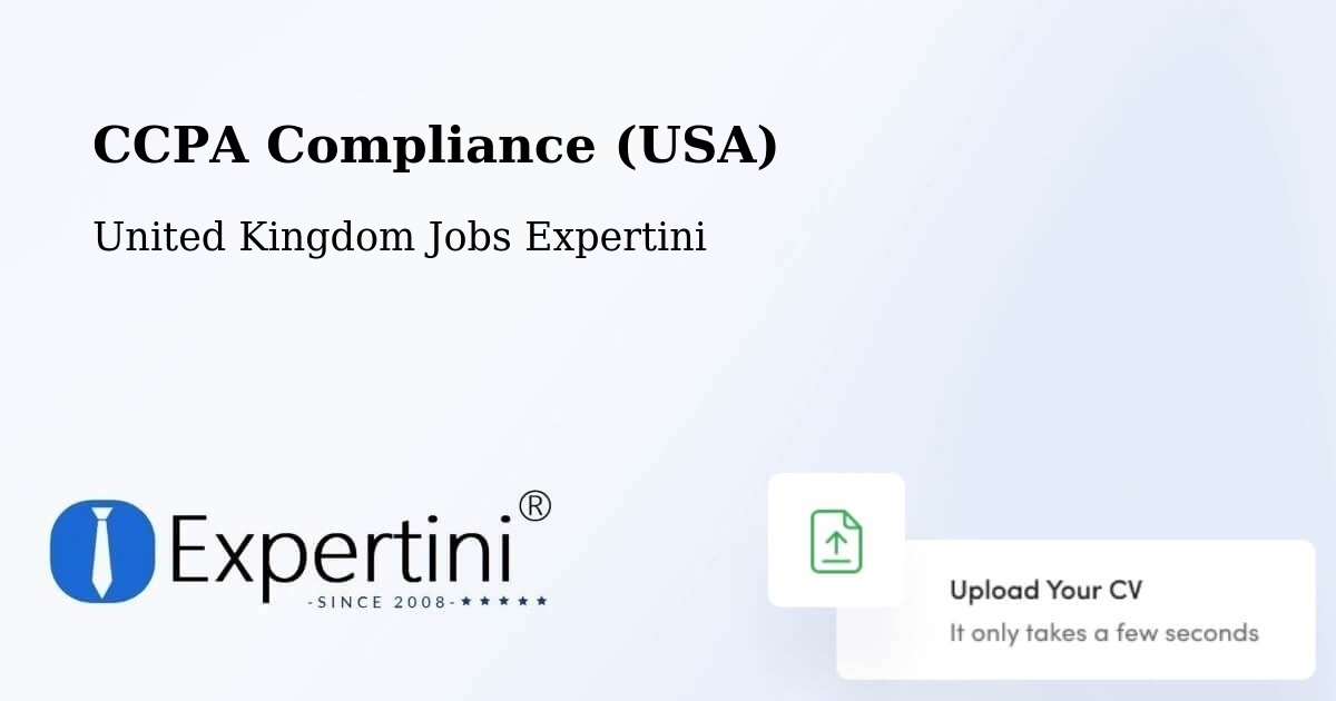 CCPA Privacy Rights & Compliance Notice – Devon - United Kingdom Jobs Expertini
